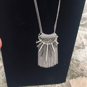 Long silver White House black market necklace